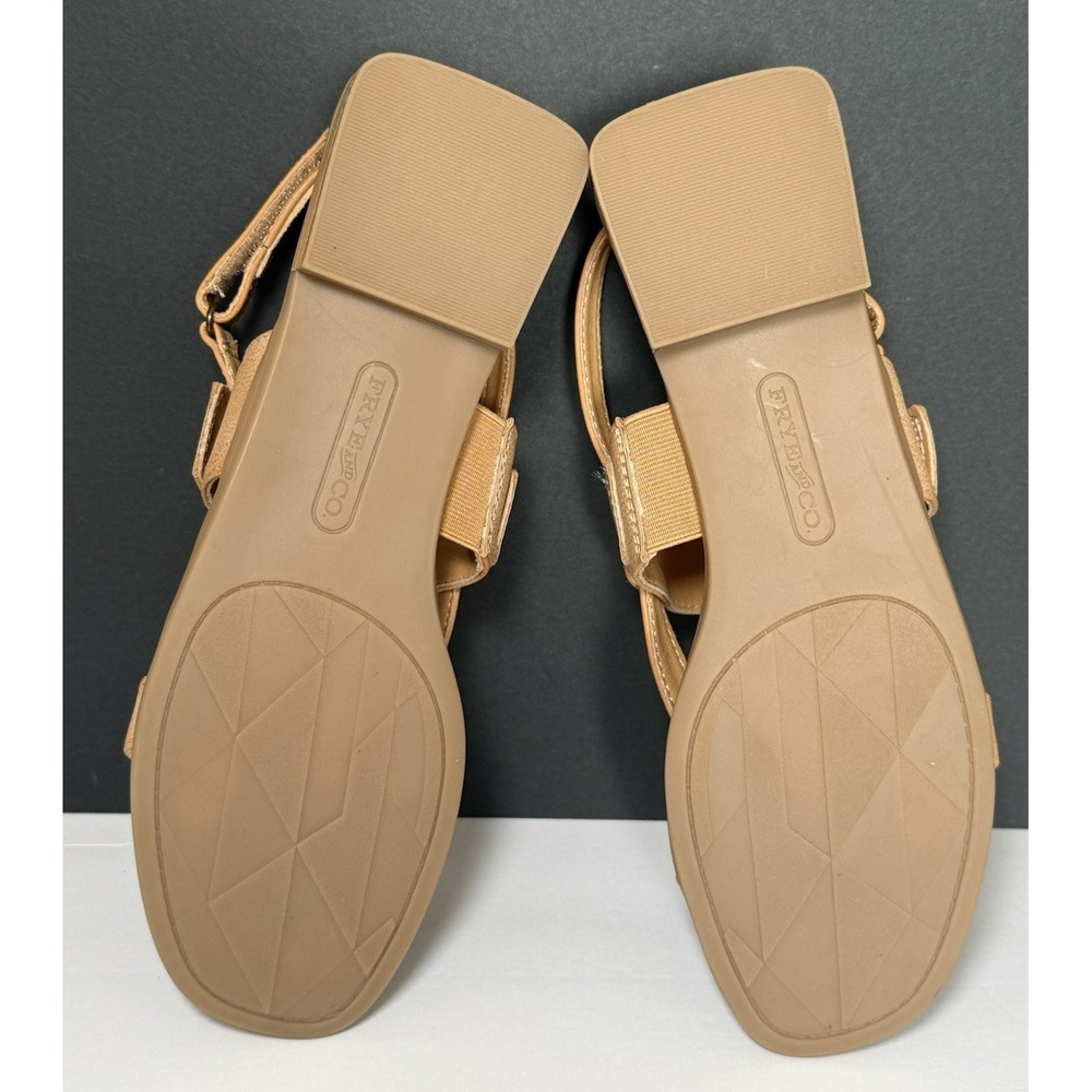 NIB Frye & Co CASSIA Tan Strappy Sandals Women's 8.5M Adjustable 1" Heel - Picture 12 of 16